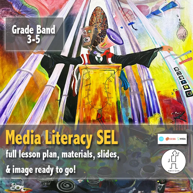 Grades 3-5 media literacy pack - elementary curriculum developing visual analysis skills